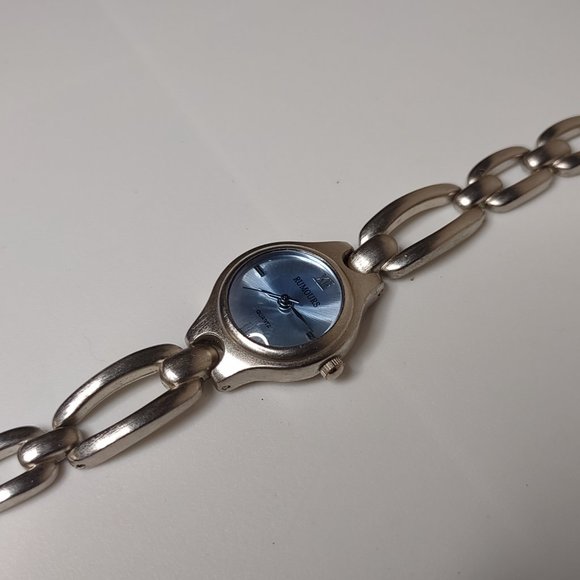 Silver Tone Metal And Blue Rumours Watch - Picture 2 of 14